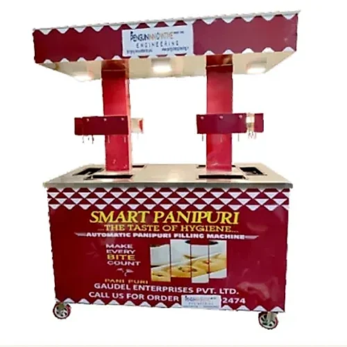 18 nozzle panipuri machine with serving counter