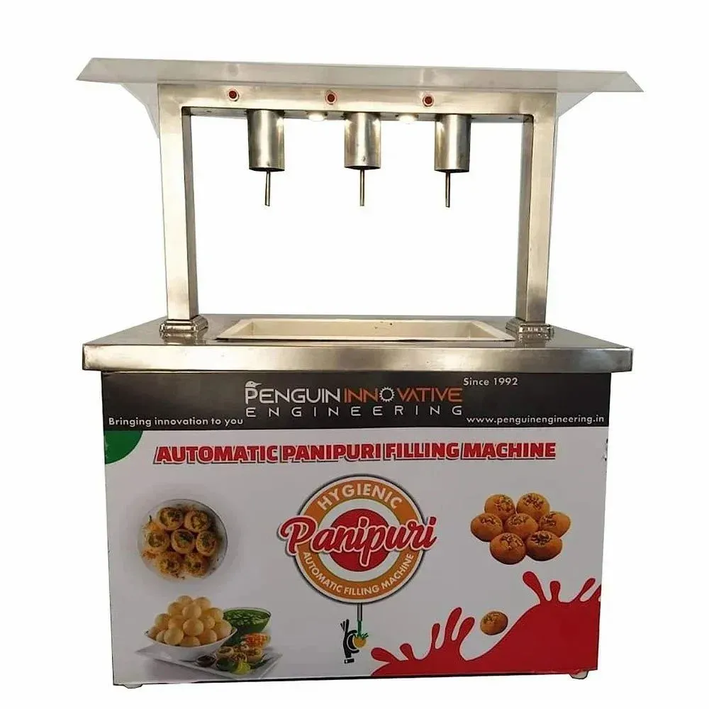 3 nozzle pani puri filling machine