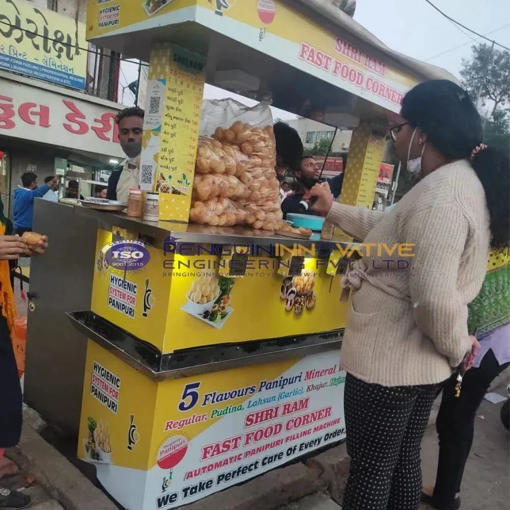 7 nozzle pani puri filling machine