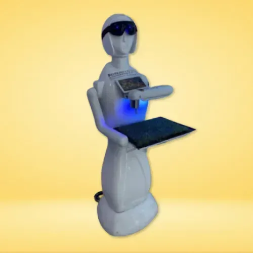 aisha remote control serving robot smart robot