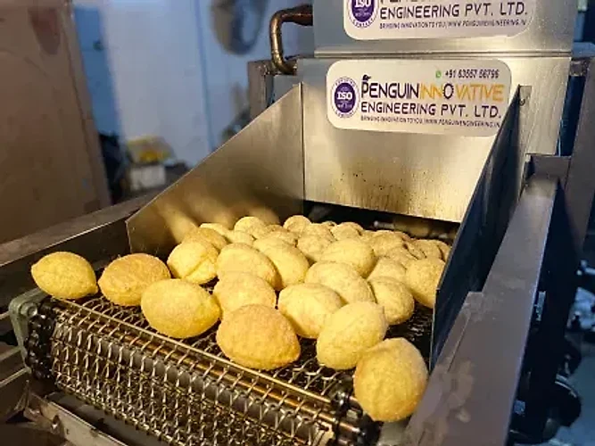 automatic continuous panipuri frying machine
