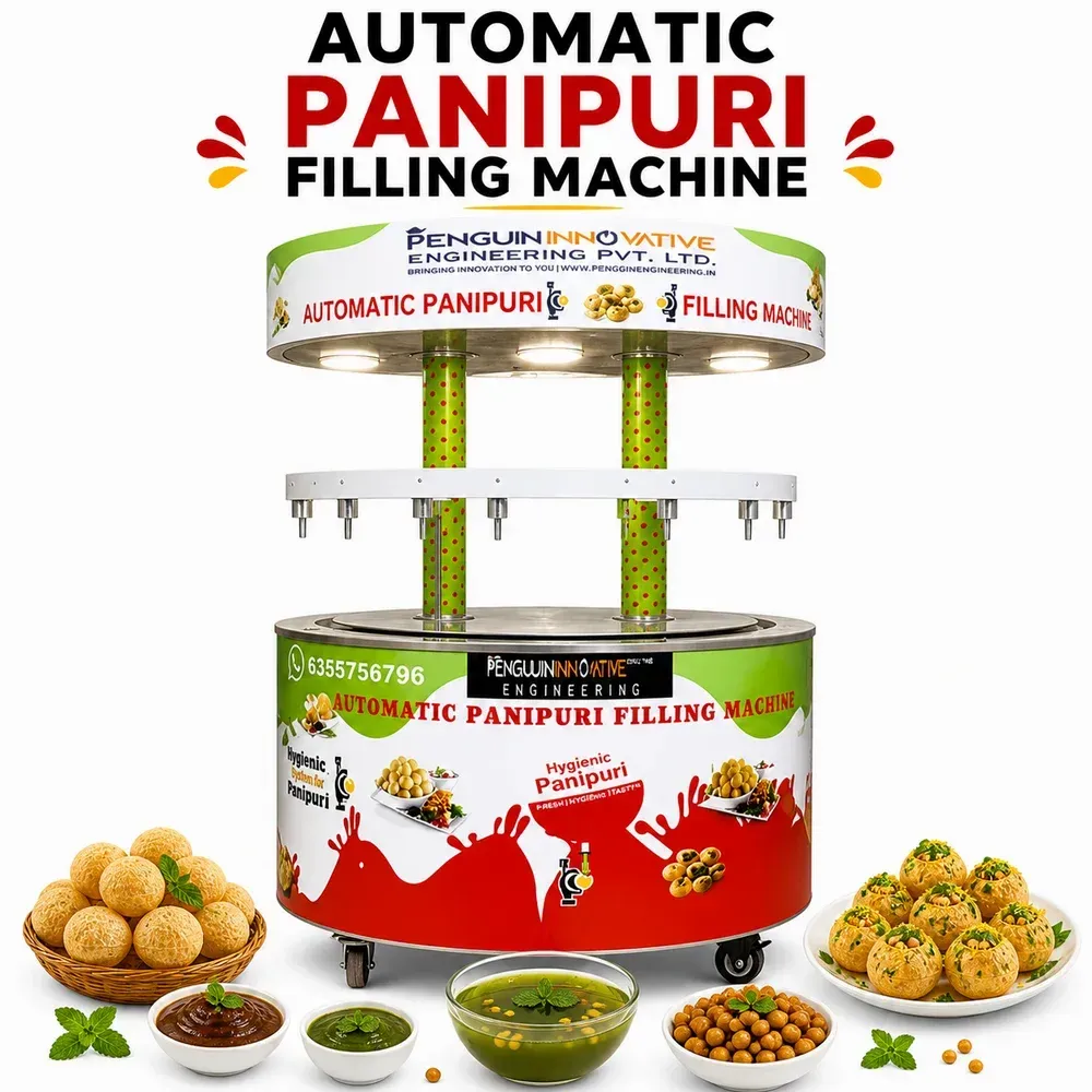 automatic pani puri serving machine