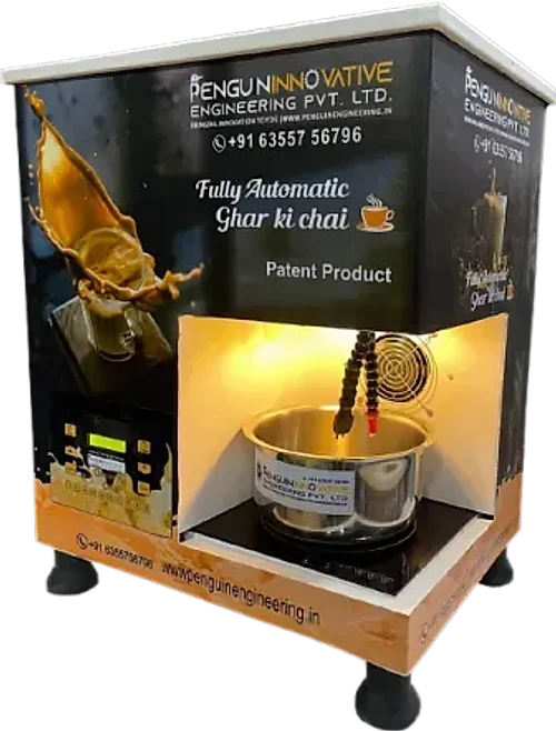 fully automatic tea machine silver