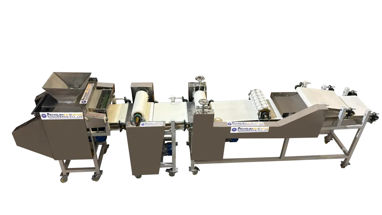 panipuri 8 die combo machine 8d 3 roller sheeter with belt