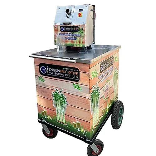 sugarcane cart with machine