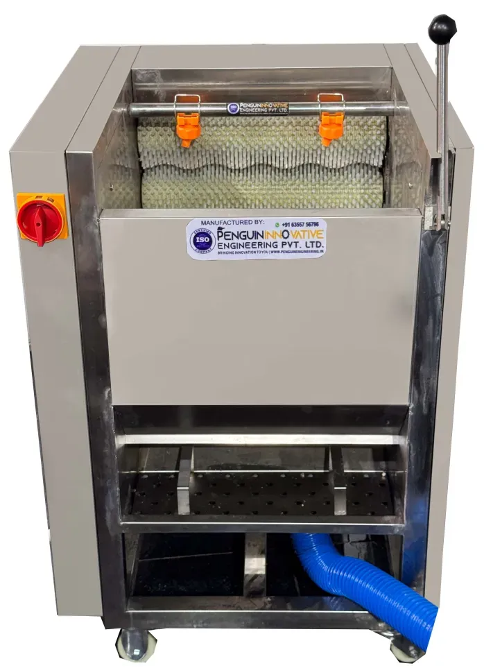 vegetable brush washing peeling machine